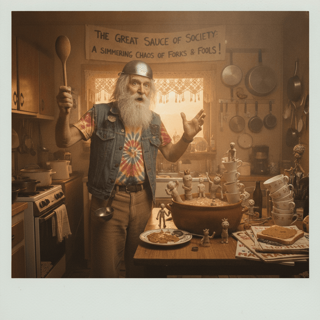 boomer anarchist explains society via kitchenware