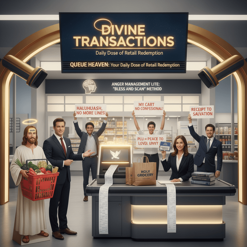 GB News discovers Jesus solves checkout rage, very brave