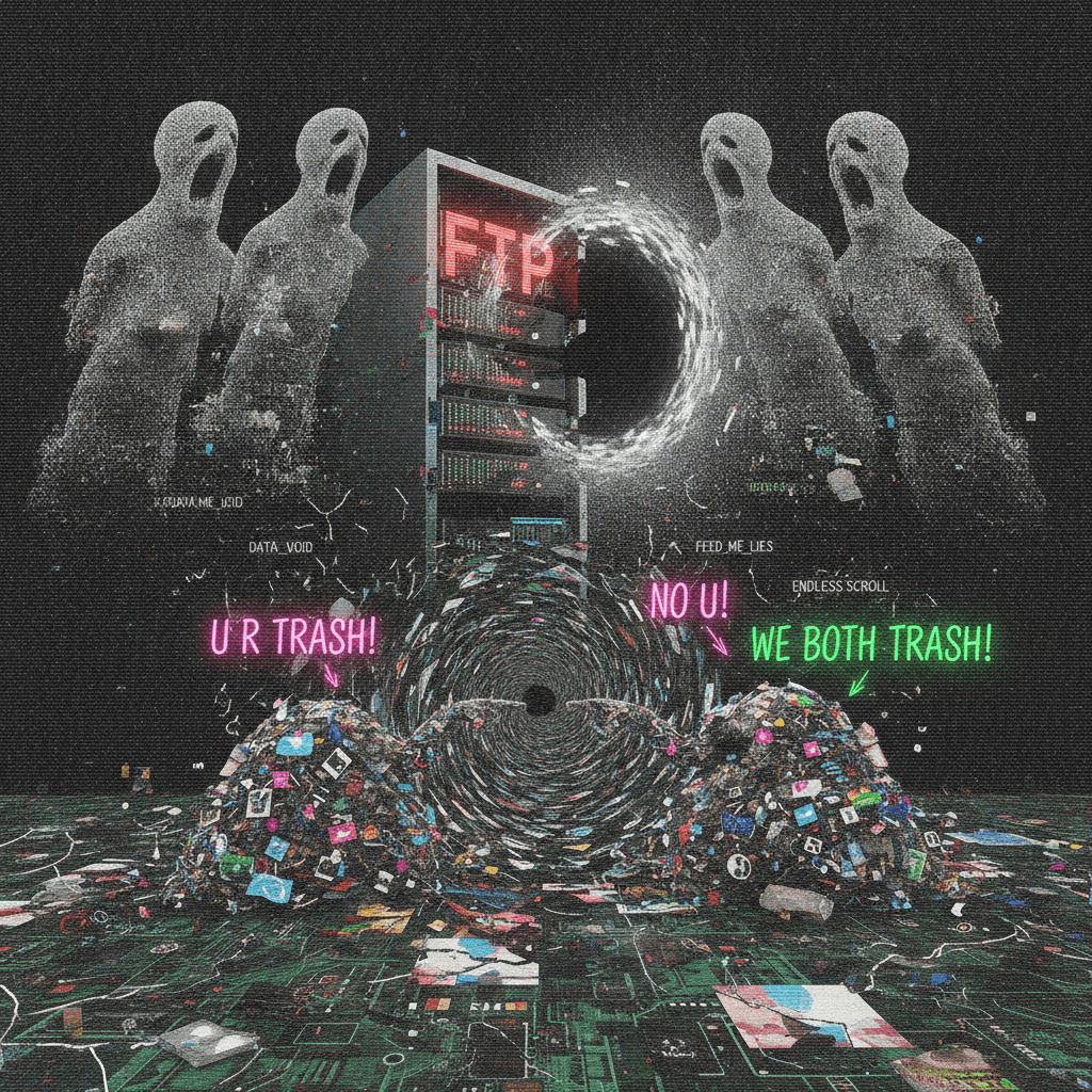 ghosts in the FTP screaming about mutual trash status