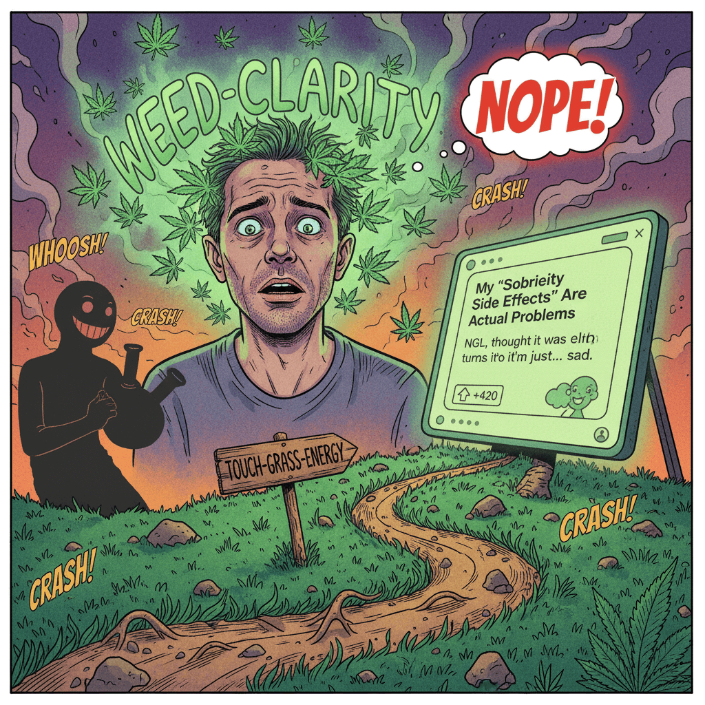 guy discovers sobriety has side effects, immediately regrets it