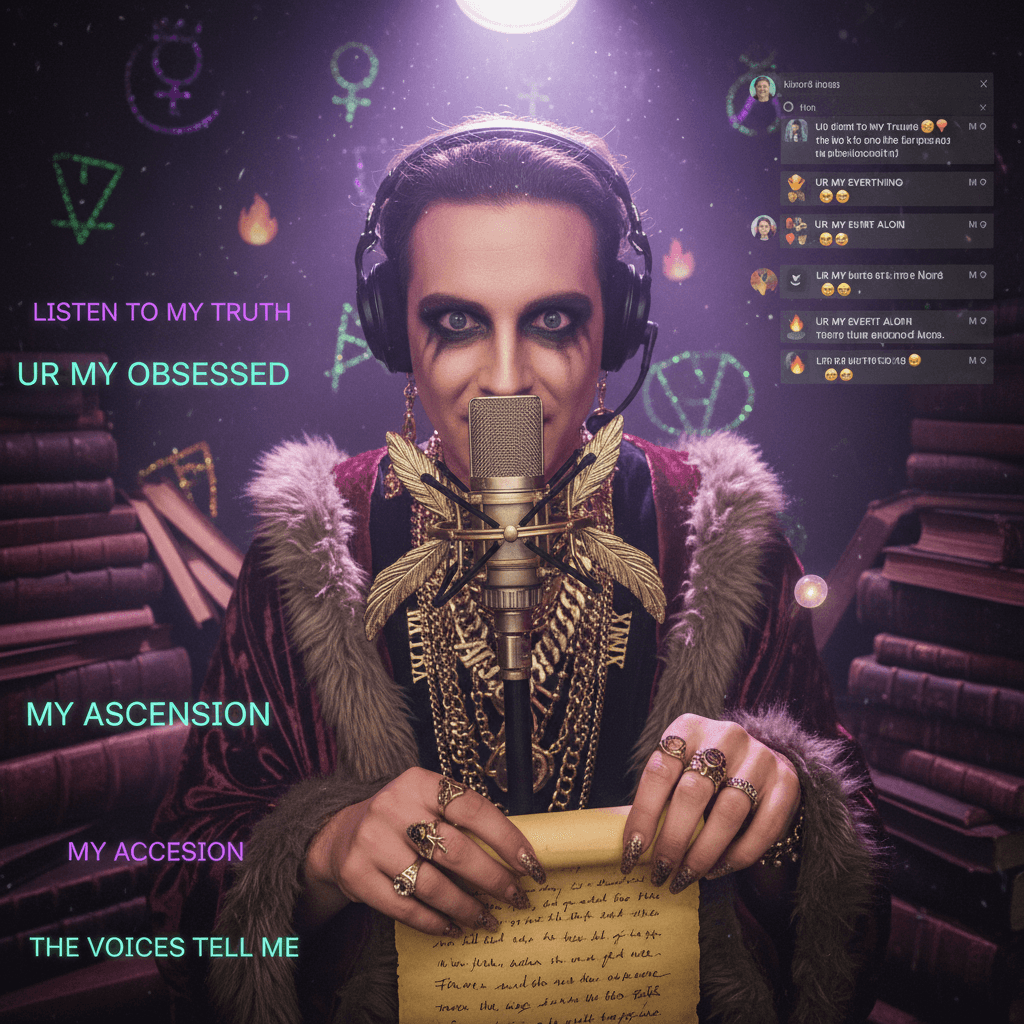 ASMR but it's a 20min manifesto whisper sesh with main character syndrome