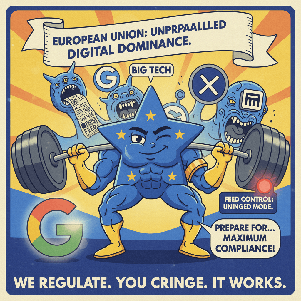 EU flexes on Big Tech with most unhinged feed control announcement