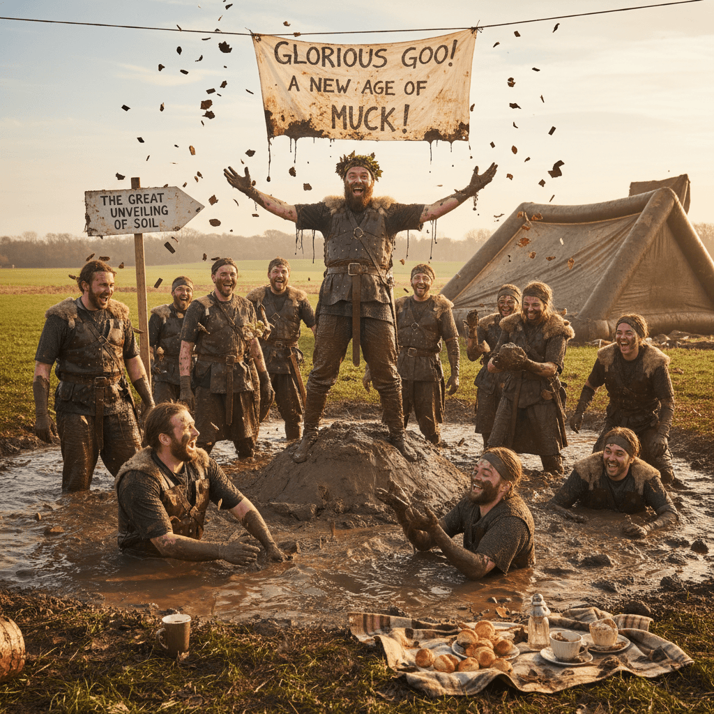 Saxon larpers discovered mud exists, called it 'transformative'