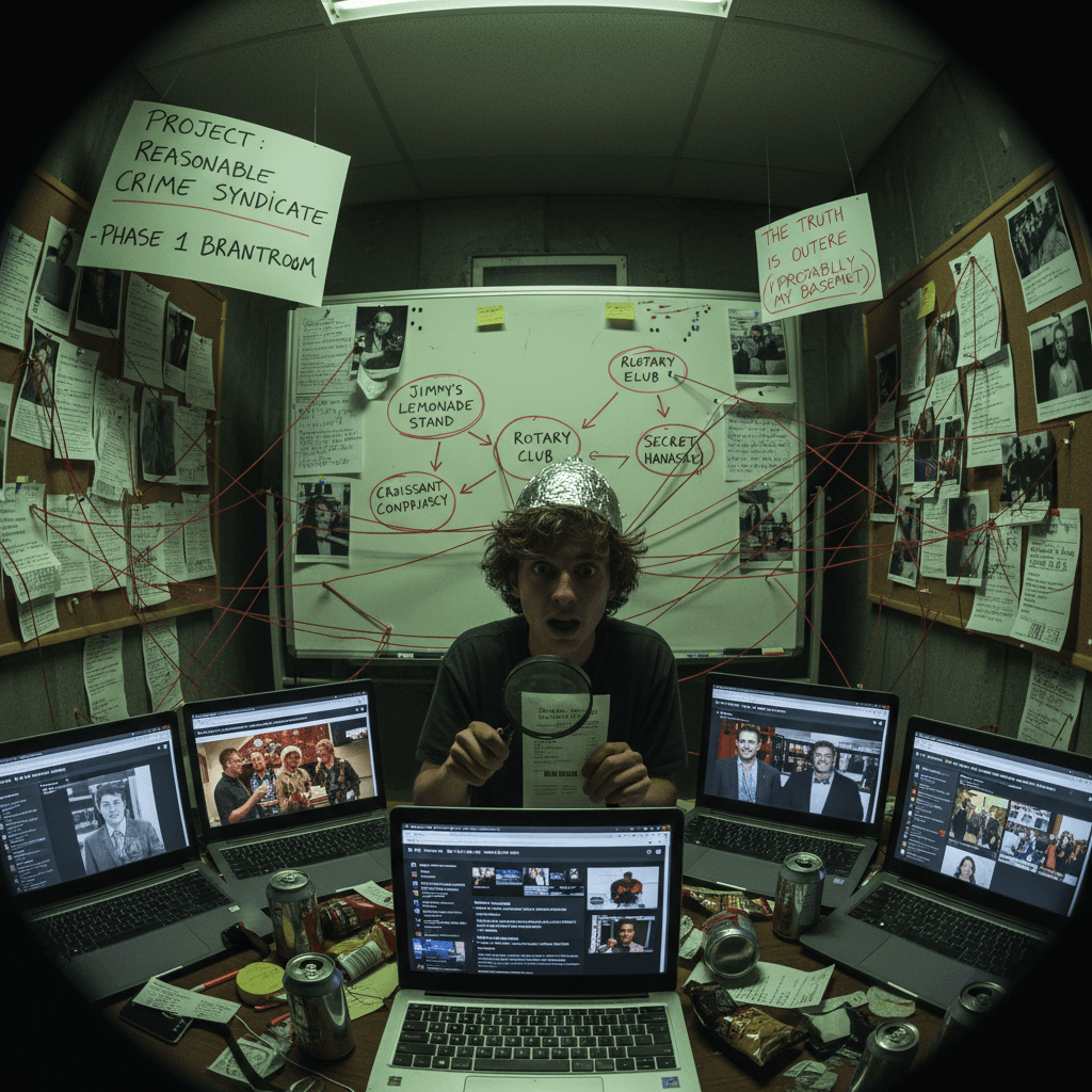 bro just invented a crime syndicate in his head and made it sound reasonable