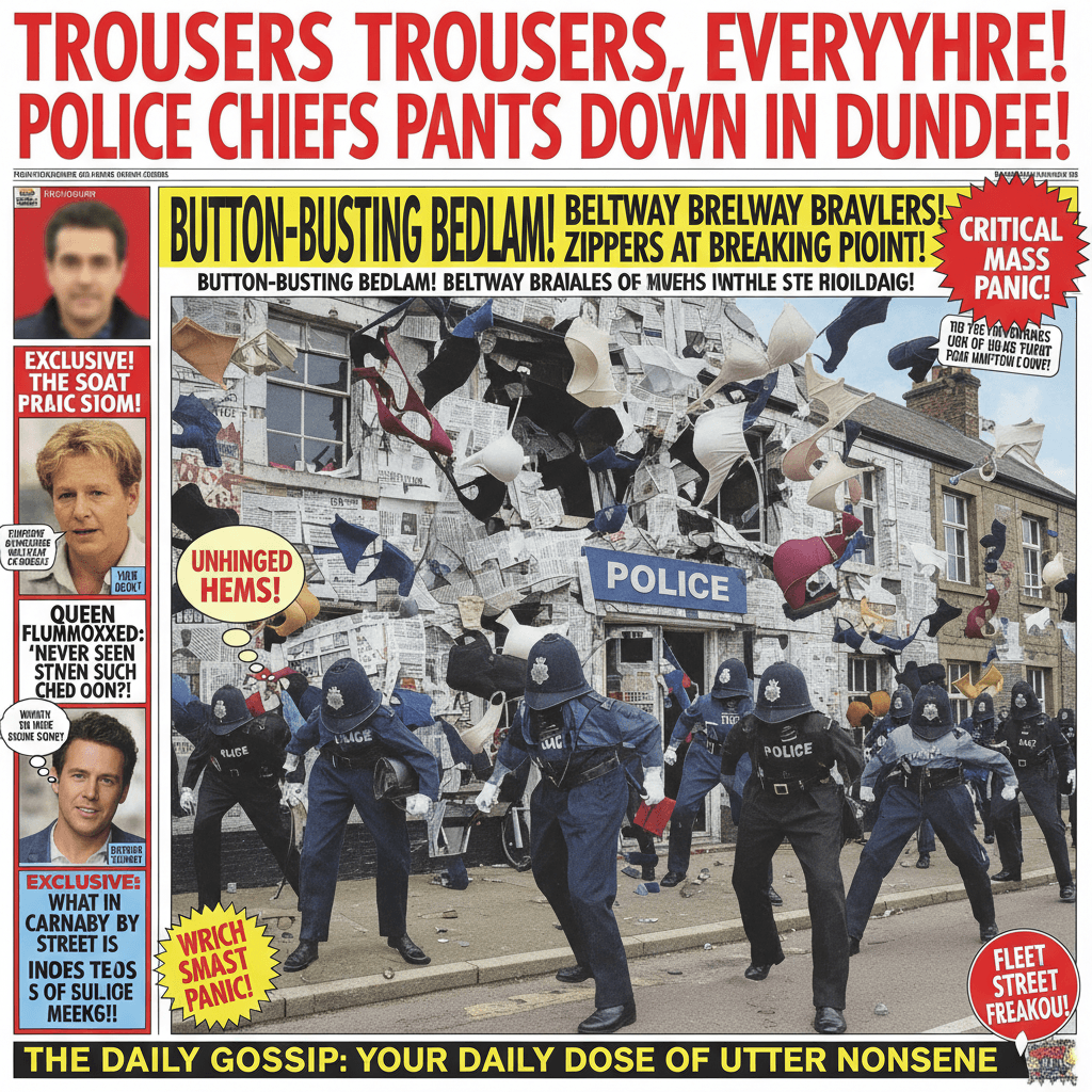 No pants at cop shop: tabloid chaos reaches critical mass