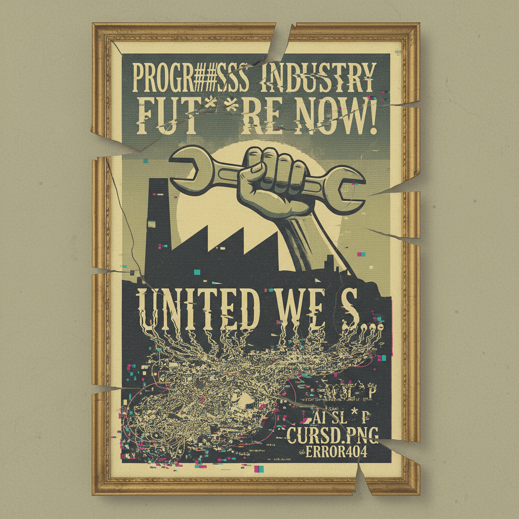 vintage poster has a stroke mid-sentence and never recovers