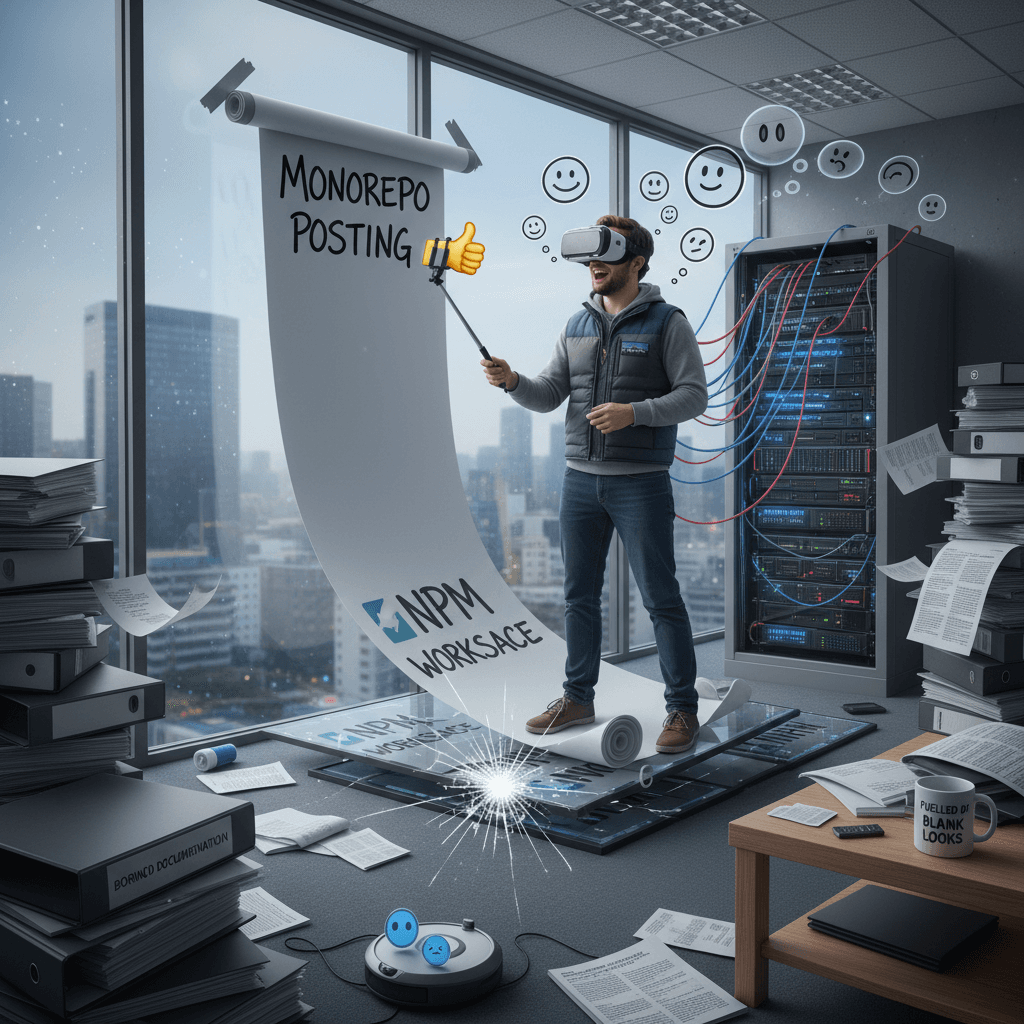 monorepo posting with zero self-awareness or irony detected