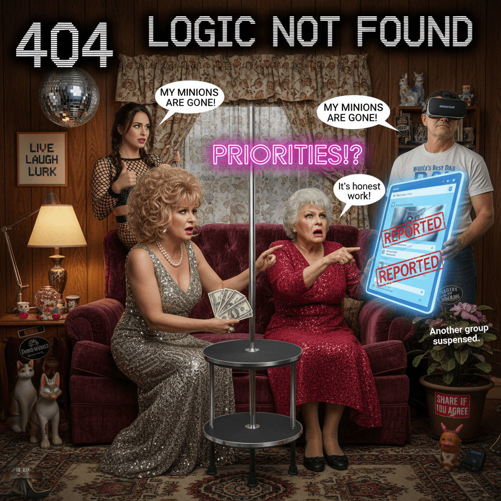 mom accepts sex work but loses it over facebook reporting