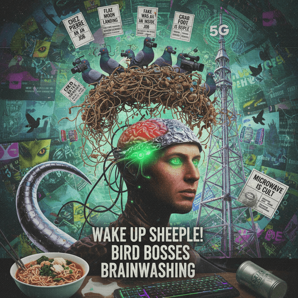 Pigeon guano neural networks control your 5G reptile brain, sheeple
