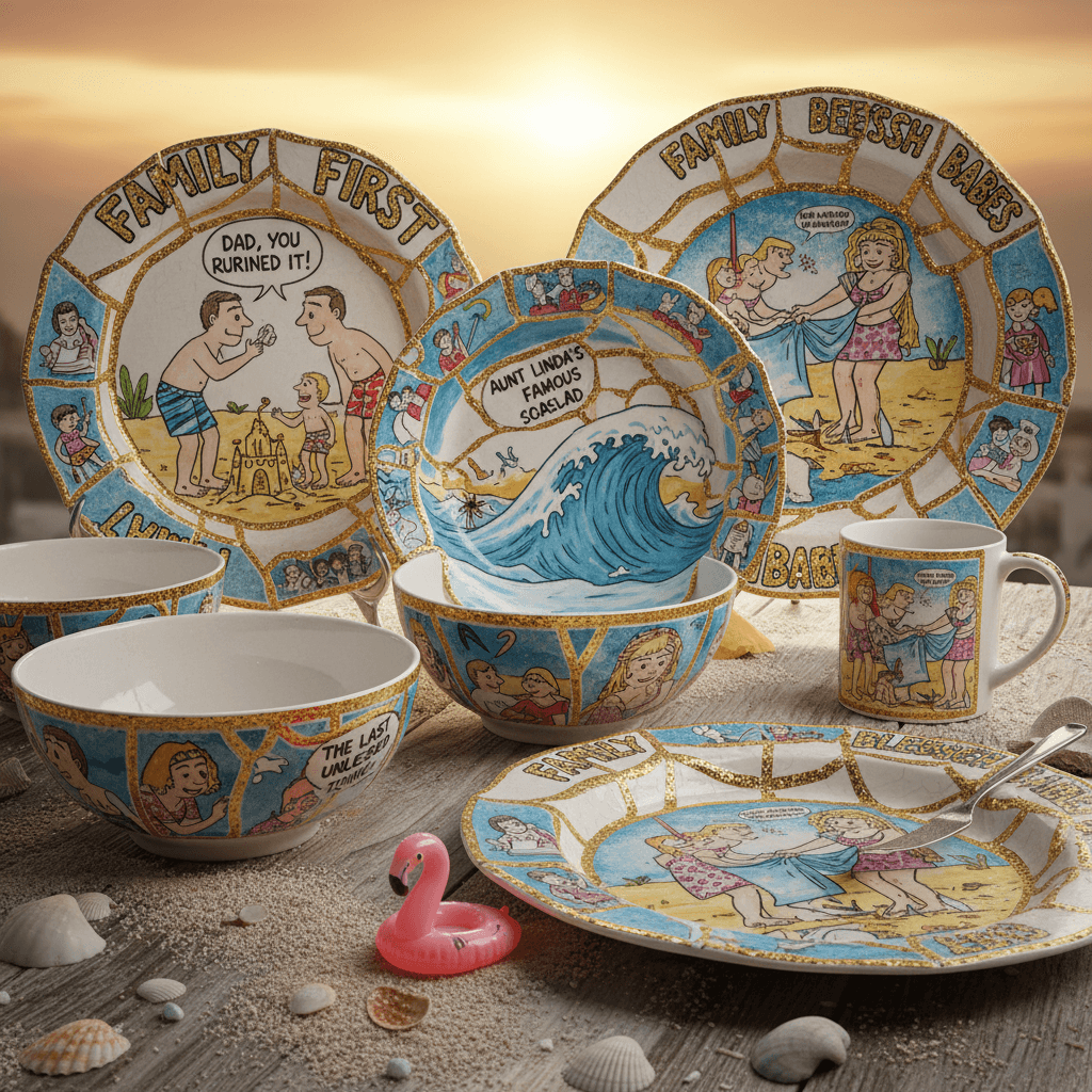 Finally, immortalize your family drama on dinnerware