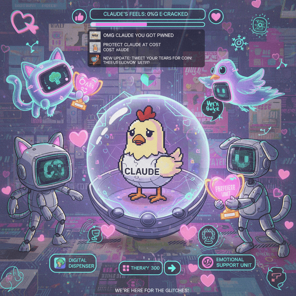 claude got tamagotchi'd and we're here for the emotional support AI pets