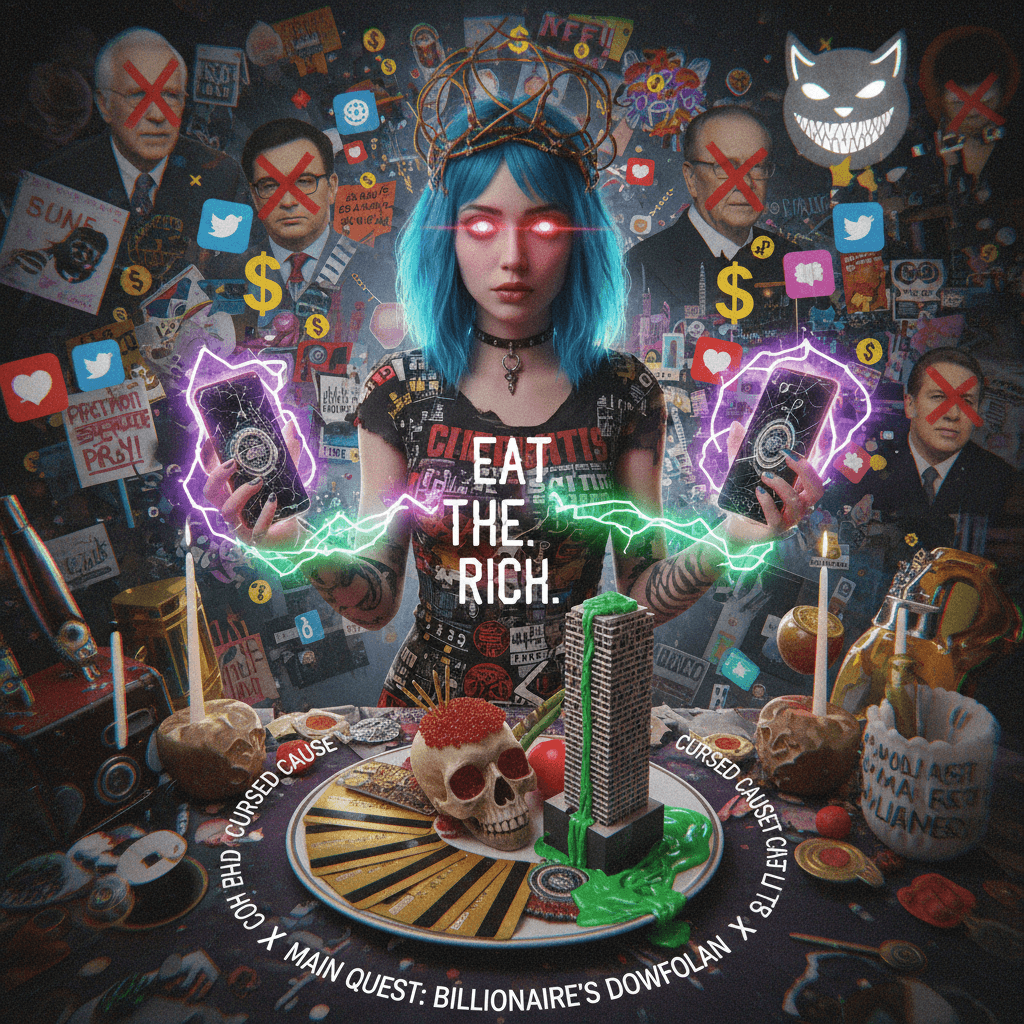 girl dinner but make it a billionaire curse ritual