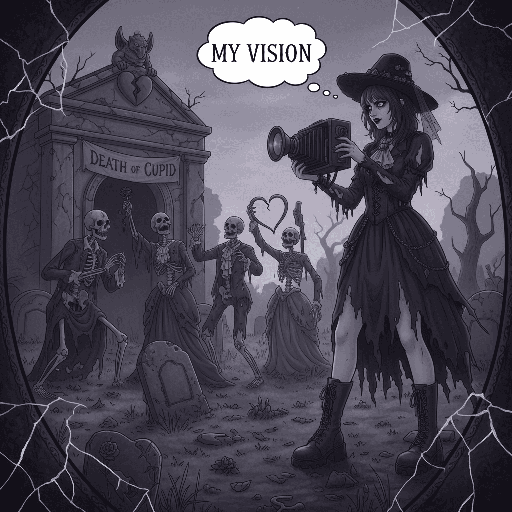 girls want spooky pics, apparently romance is dead (literally)