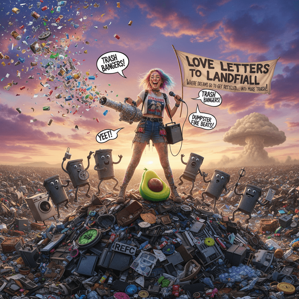 Finding joy in destruction: a love letter to landfills and loud garbage