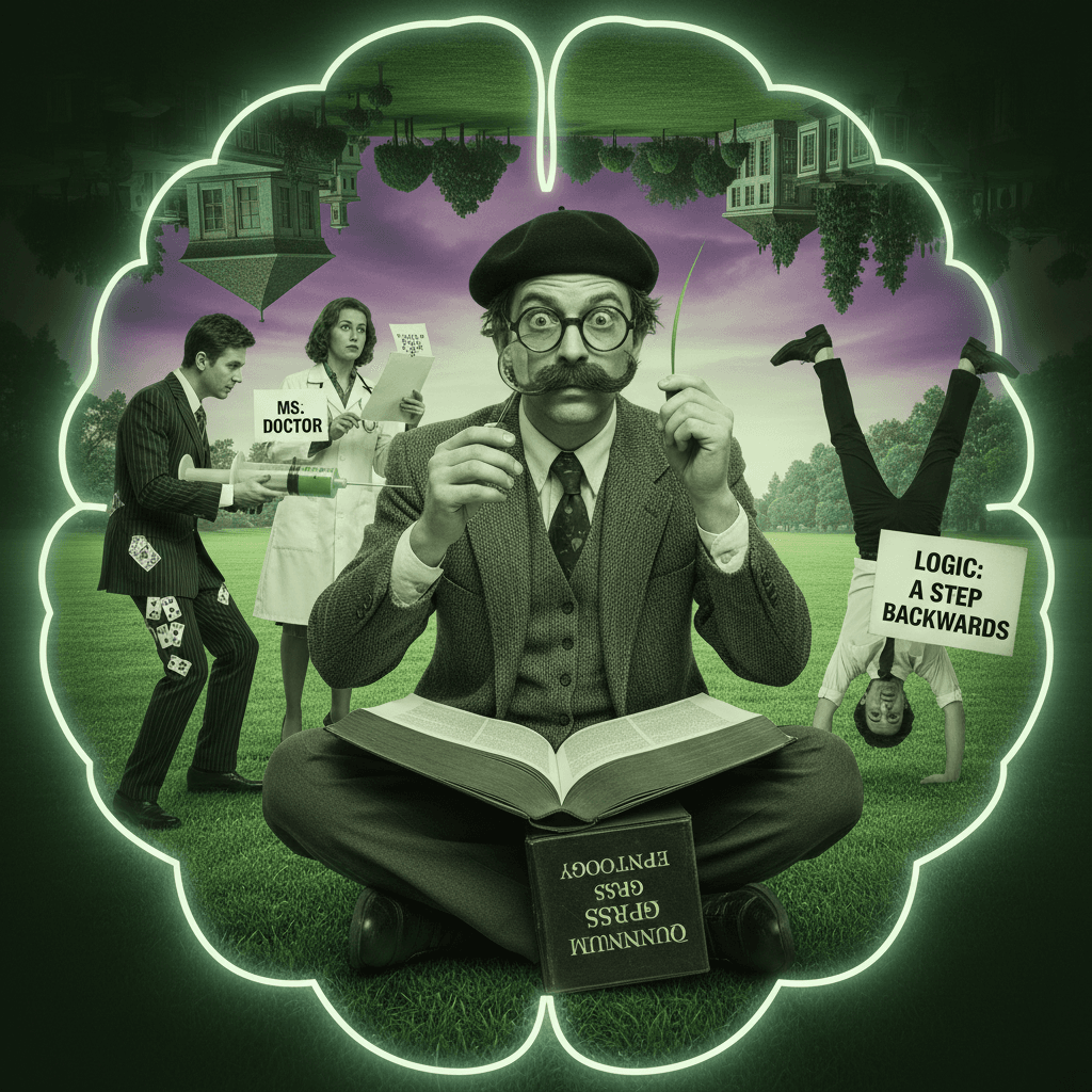 touching grass while missing the point entirely