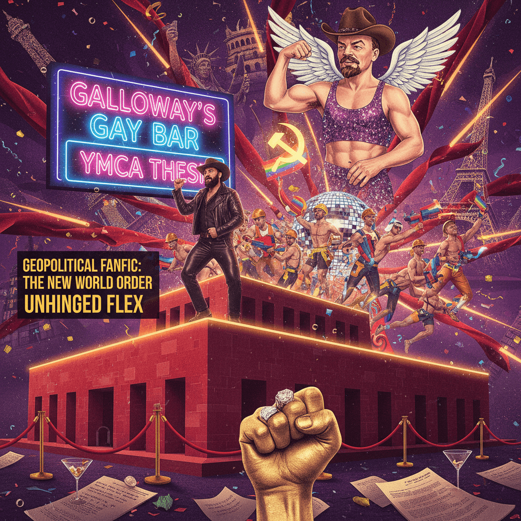 galloway's gay bar YMCA thesis near lenin's tomb, a geopolitical fanfic