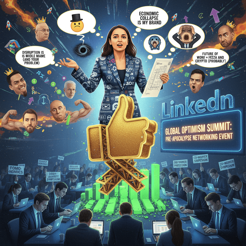 AOC delivers structurally sound concern with maximum LinkedIn vibes