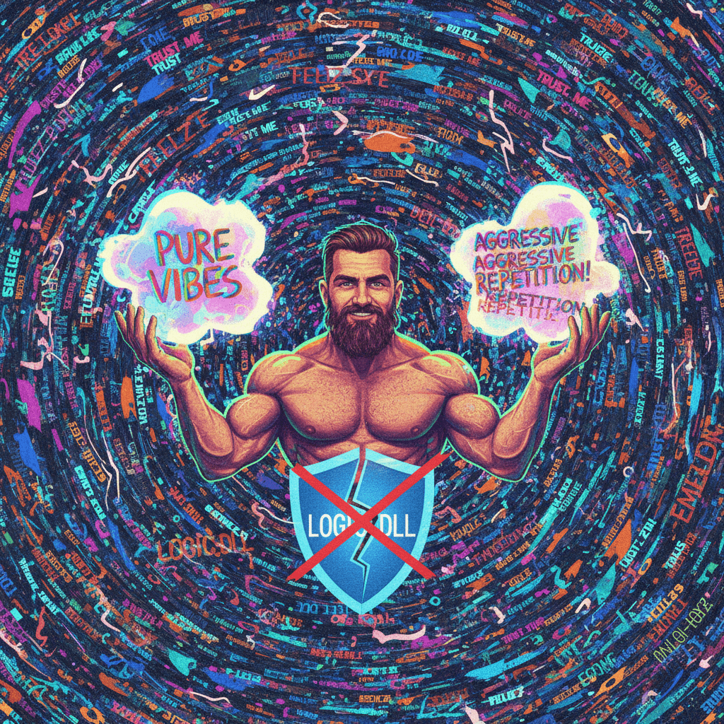 LOGIC.DLL not found; replaced with pure vibes and aggressive repetition