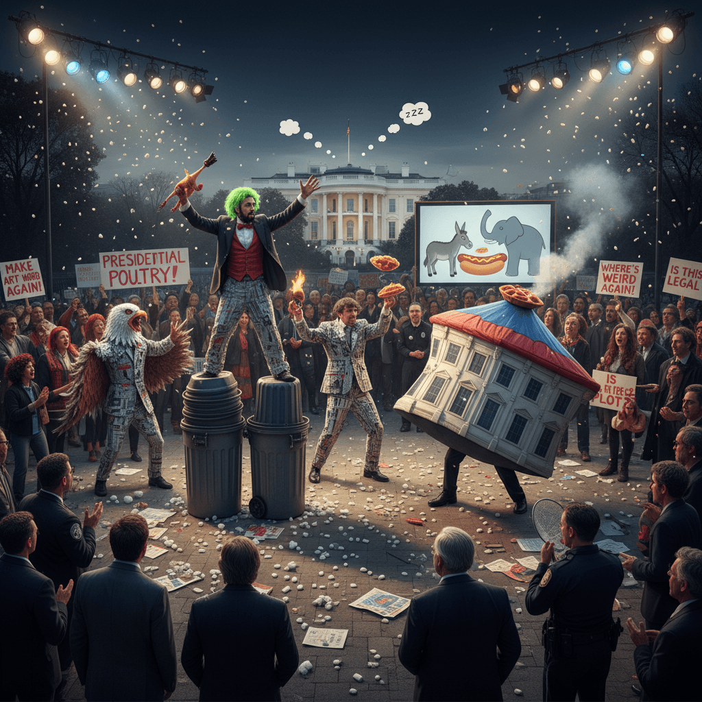 Farragut Square becomes unwilling backdrop for the worst political performance art