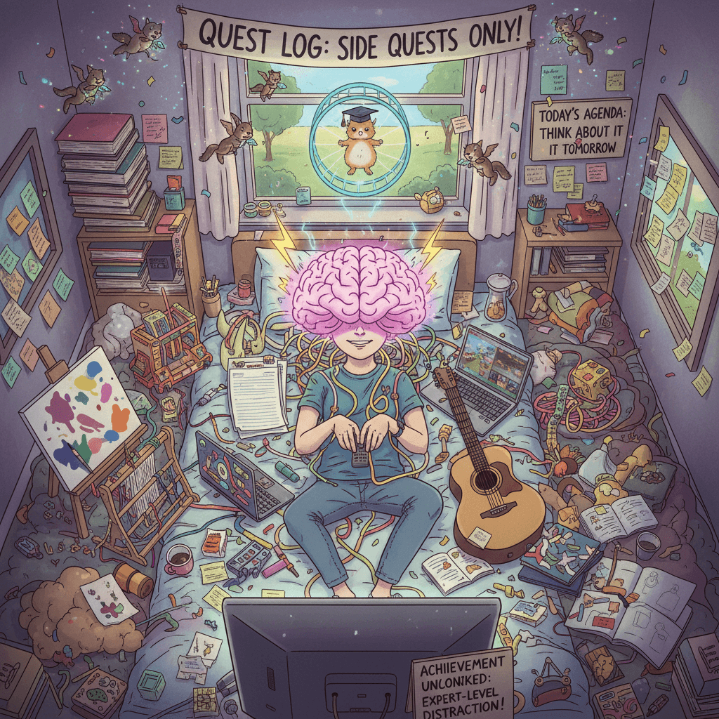 brain go brrr, productivity go nowhere