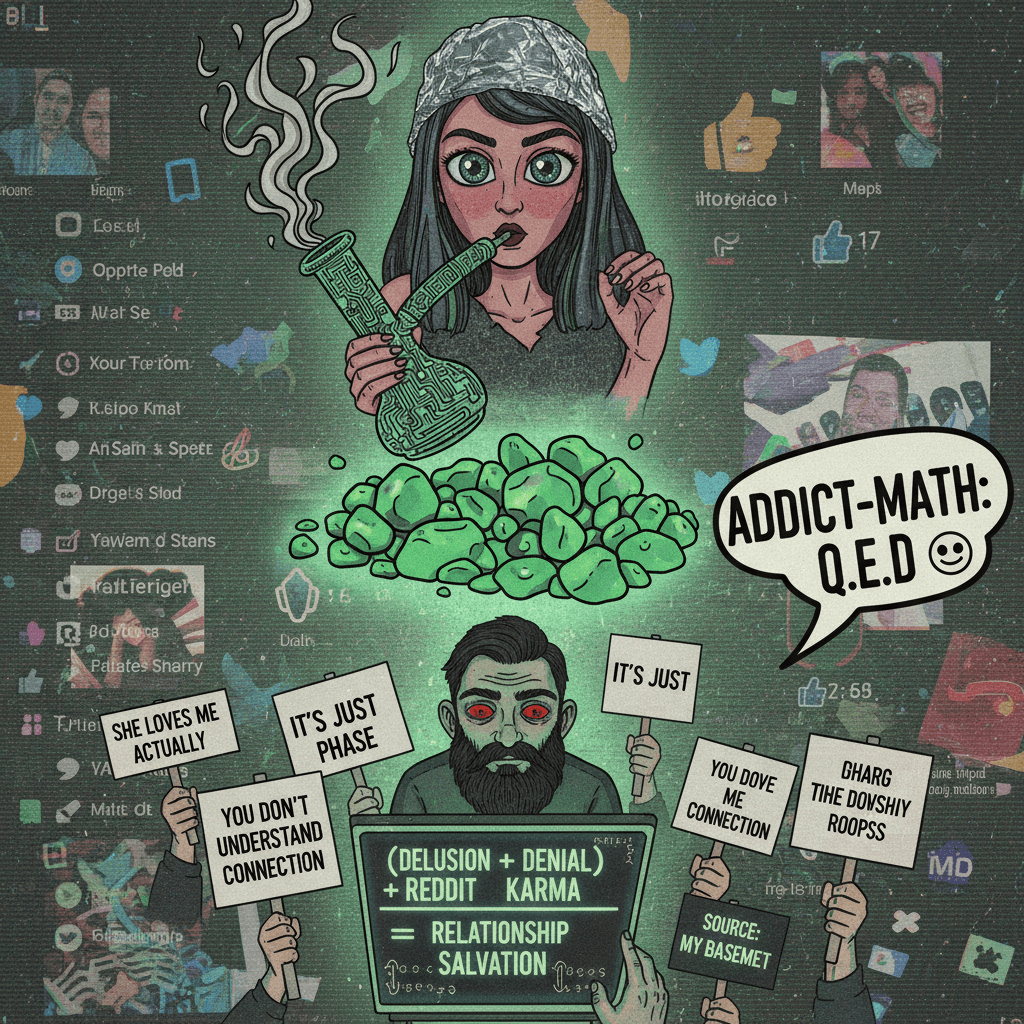 bro she was high, not blind—cope harder