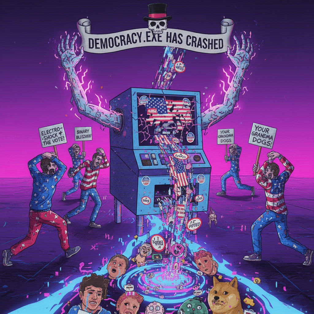 when the voting machine has a stroke mid-election