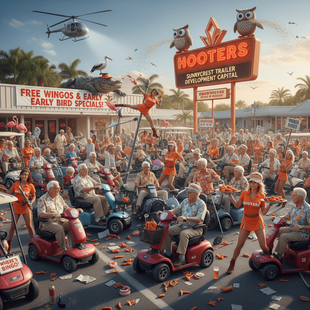 Hooters grand opening at STD Capital perfectly fulfills every stereotype