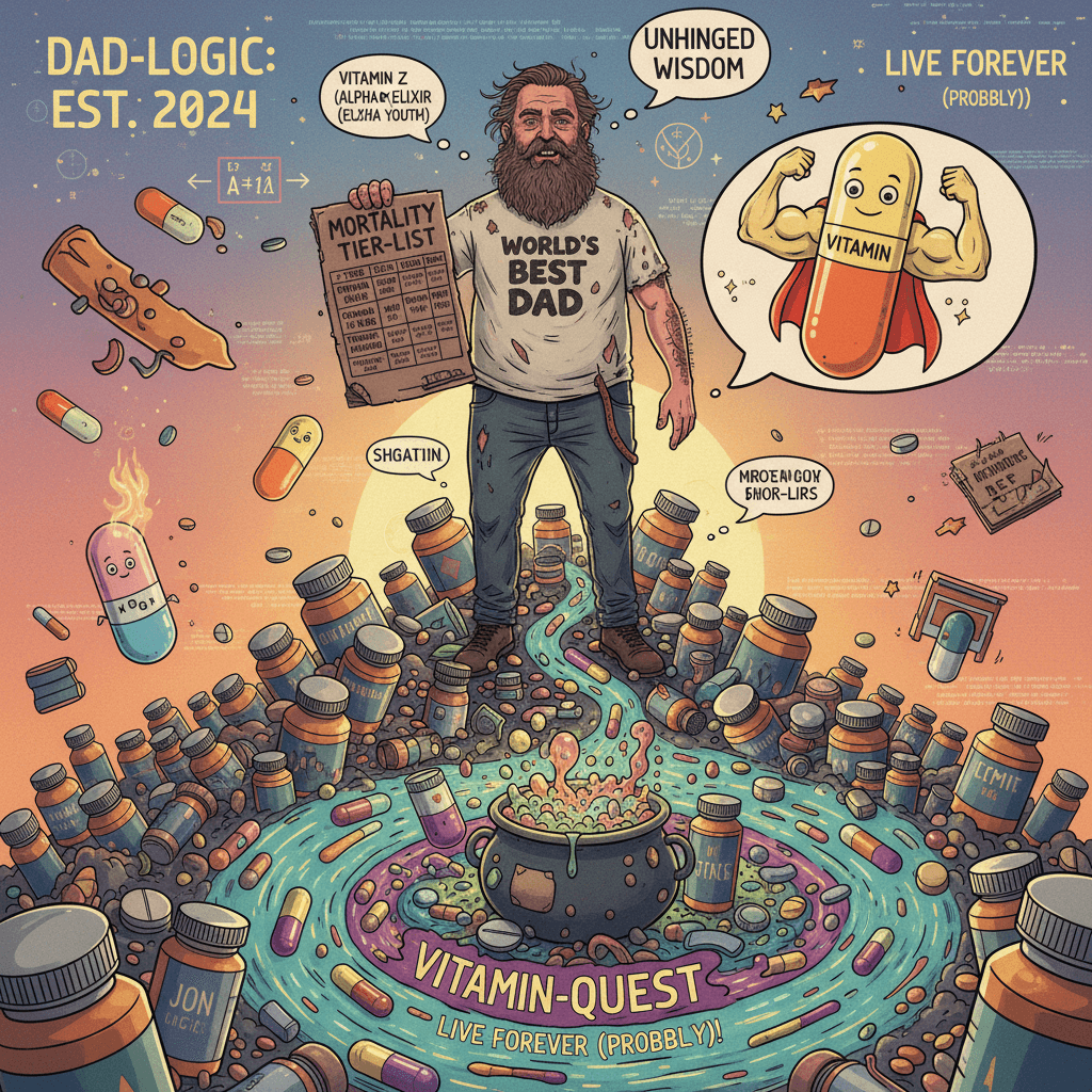 dad's tier-list approach to curing mortality with supplements