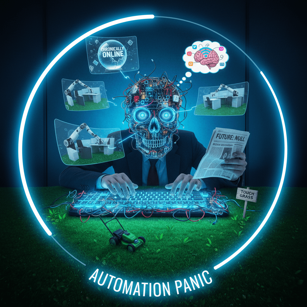 desk jockey doomposting about desk jockeys having no future