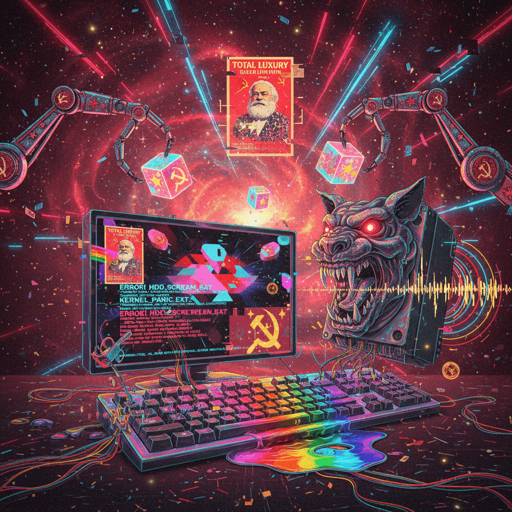 fully automated luxury gay space communism but your hard drive is screaming