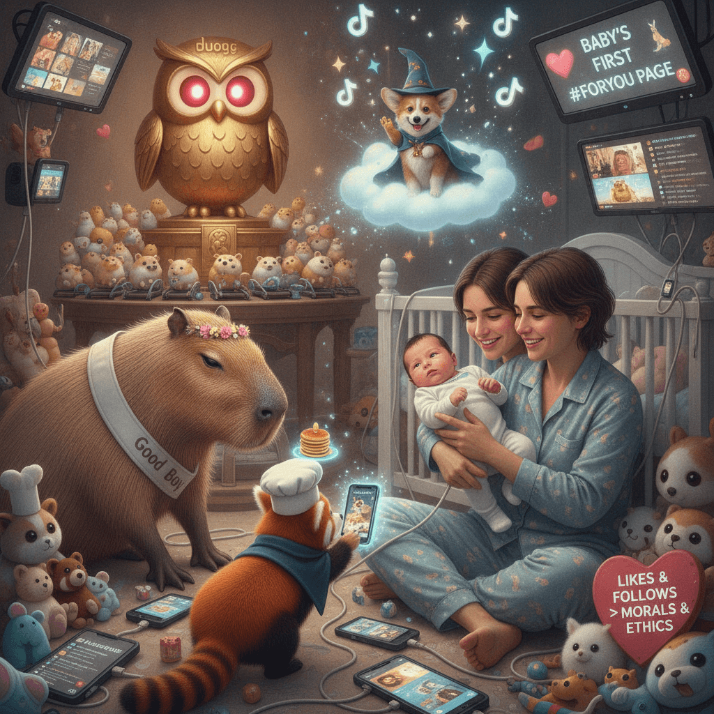 Blessing your newborn with TikTok fauna instead of virtues