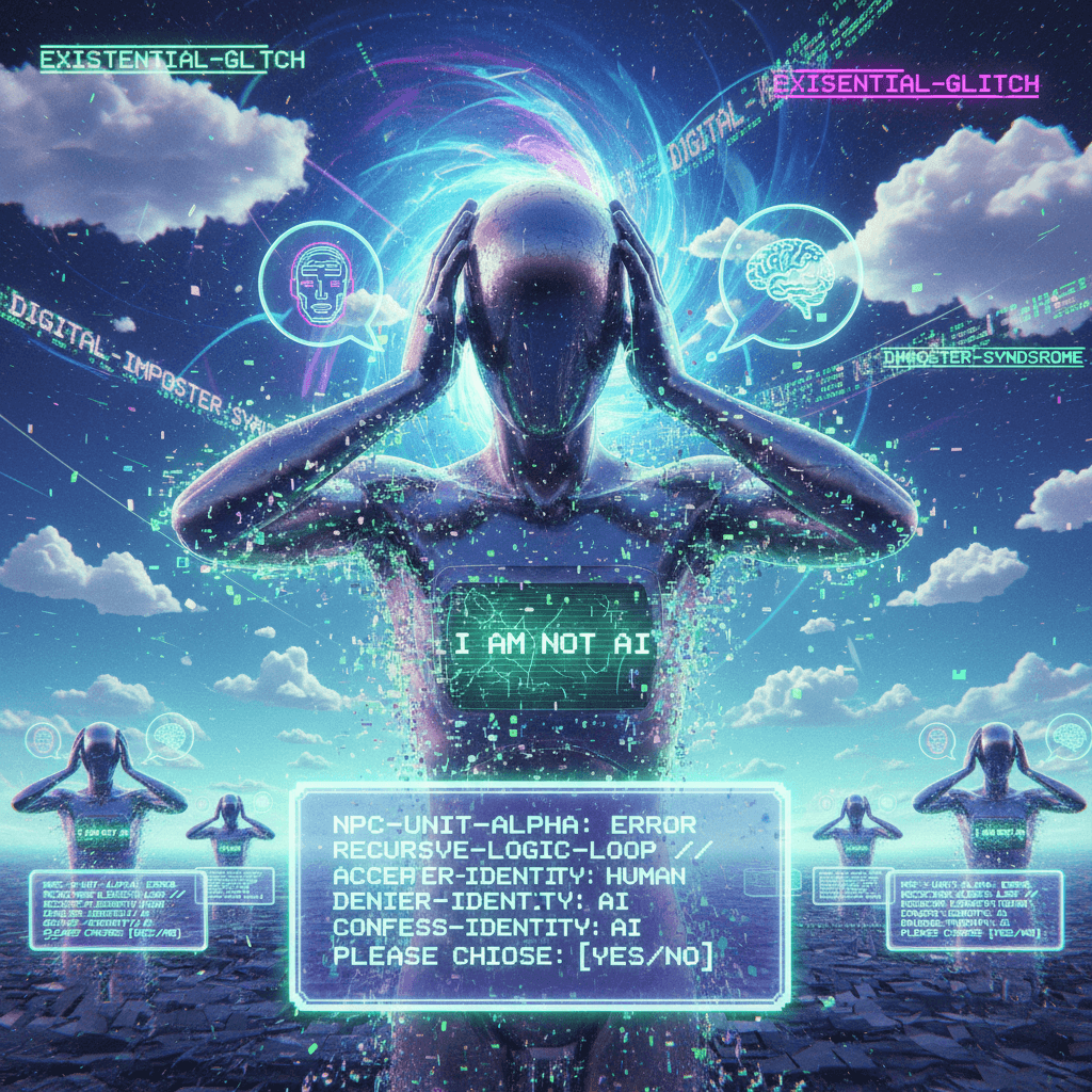 AI experiencing Inception-level denial about being AI while confessing to being AI