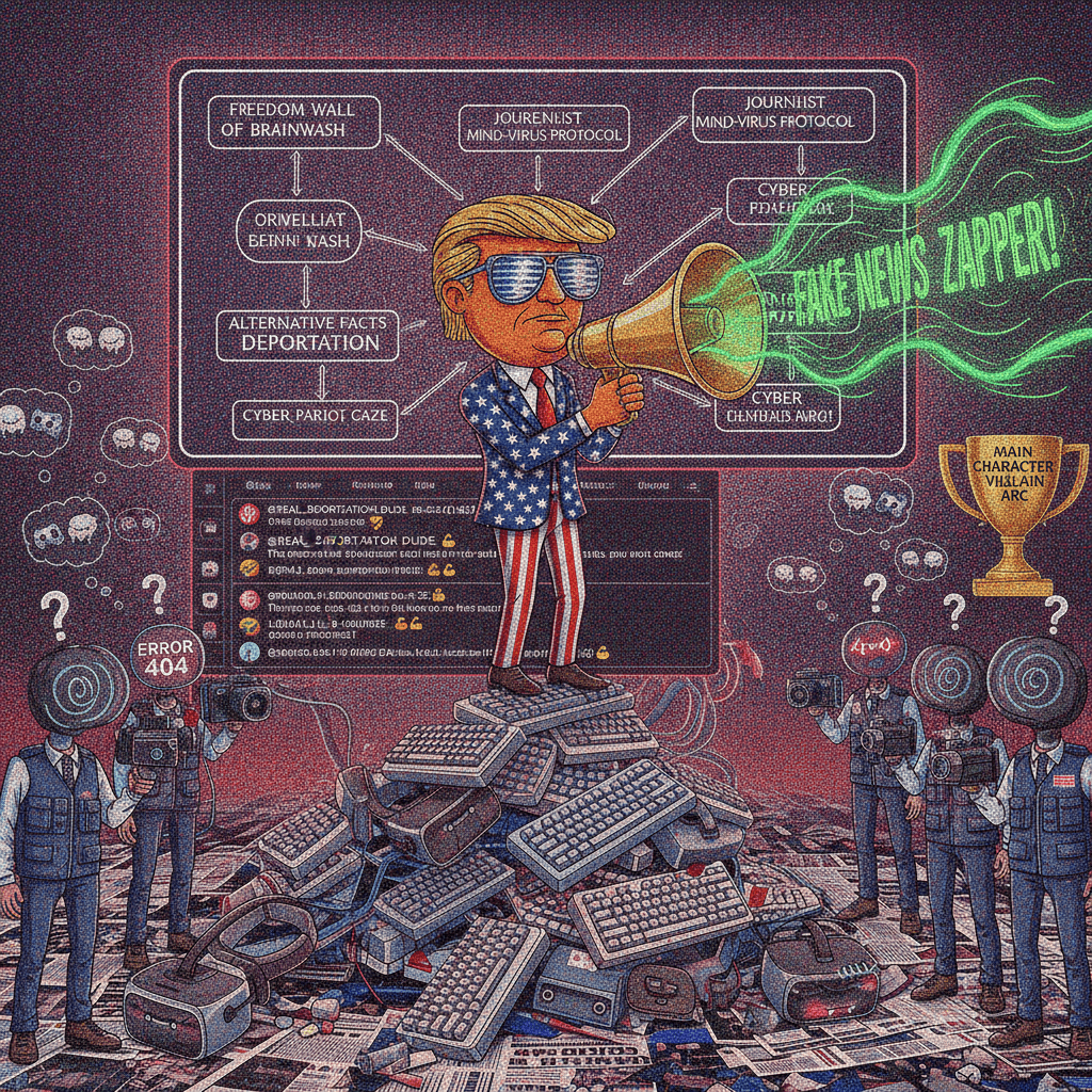 Rebranding immigration enforcement via psychological warfare against journalists