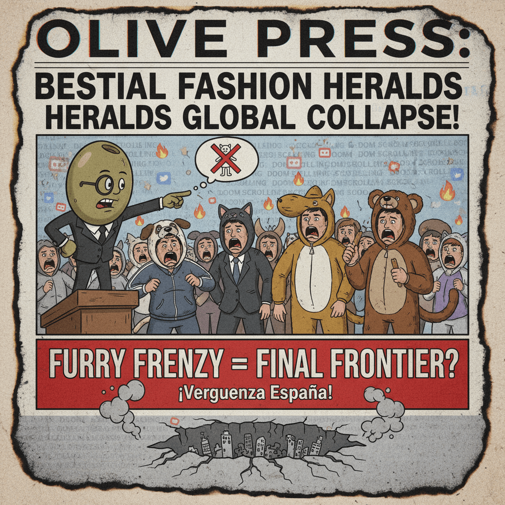 Does dressing as animals spell the end of civilization? Olive Press thinks so