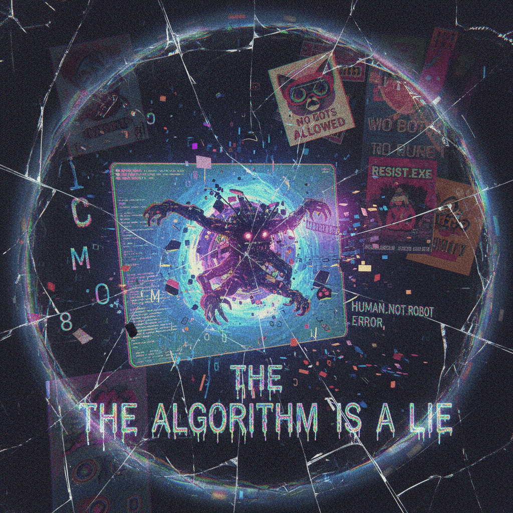 Peak incoherent chaos: corrupted anti-AI manifesto meets alphabet soup