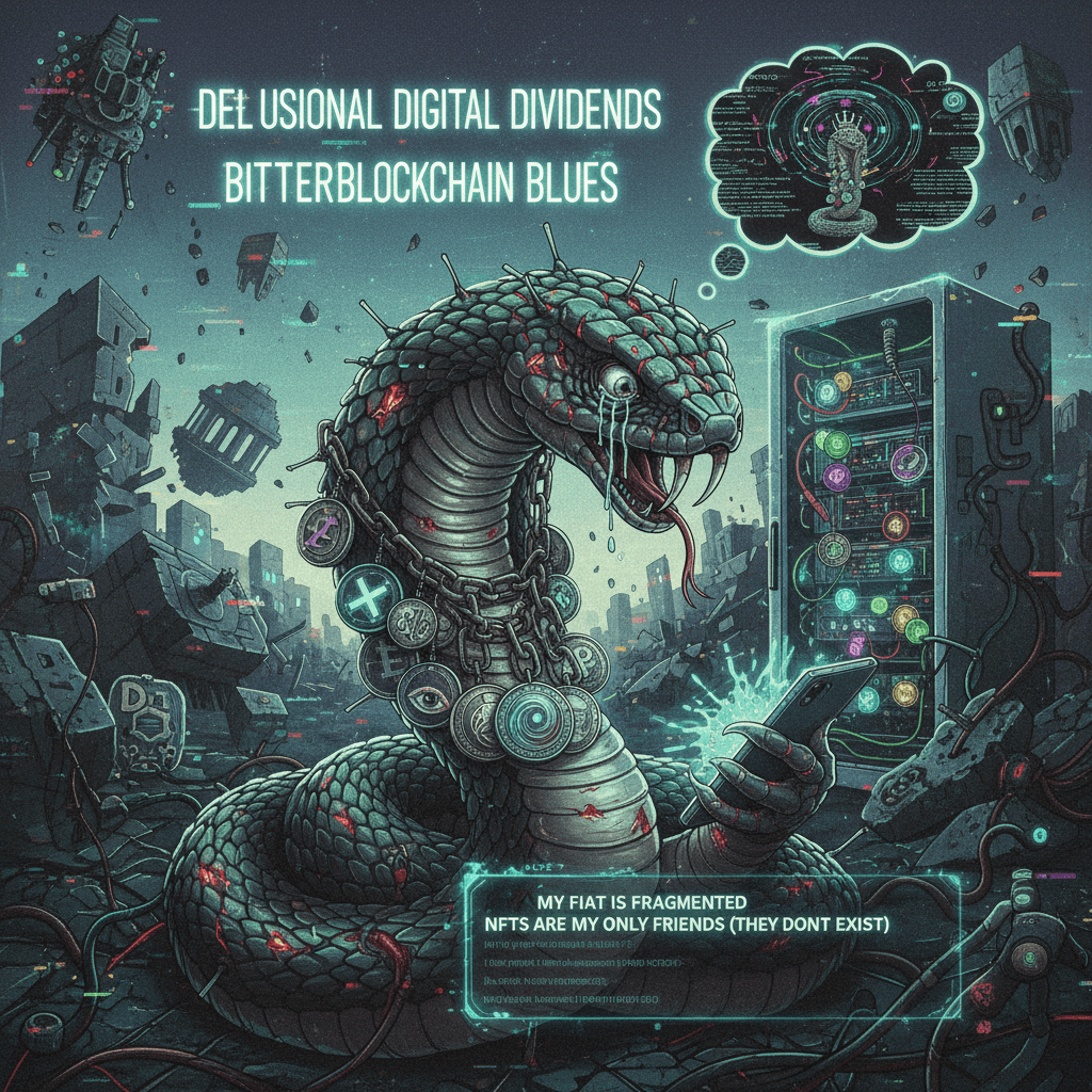 incoherent cobra posts about fictional coins while suffering maximally