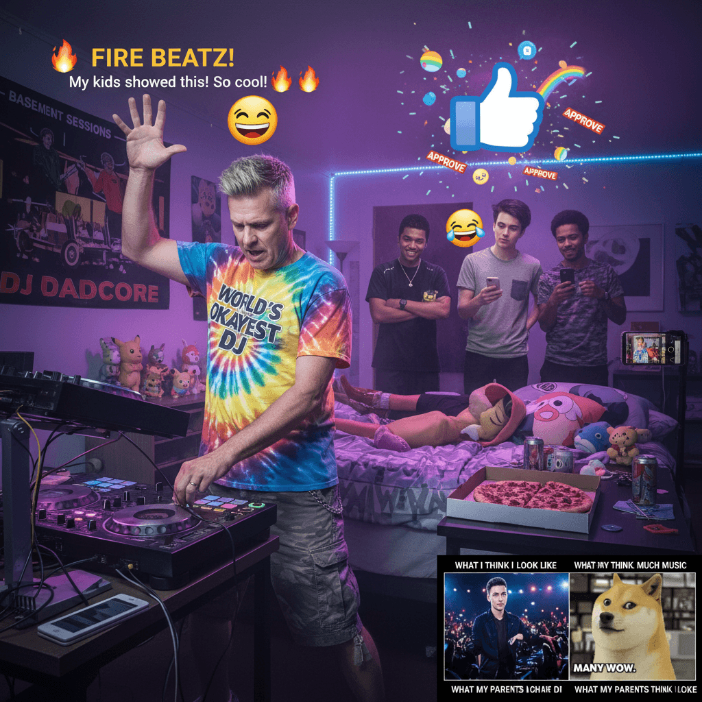 55yo bedroom DJ energy meets approval from people who definitely don't get it