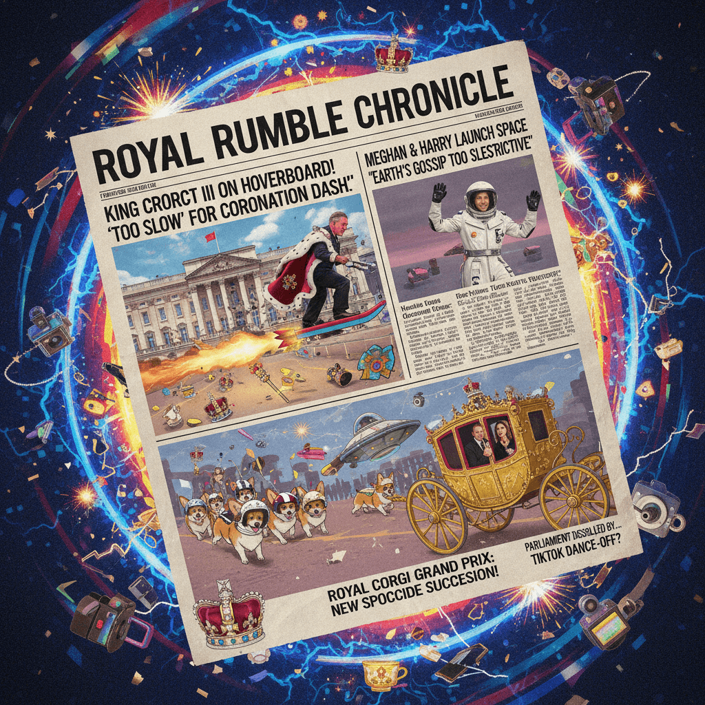 The monarchy speedrunning its own irrelevance, one headline at a time