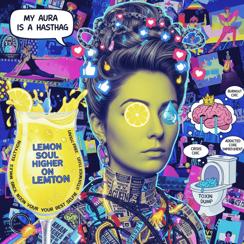 Lemon water is not a personality but this caption sure is