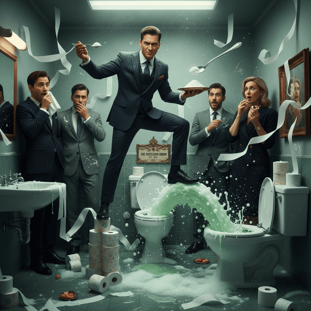 asserting dominance through digestive rebellion