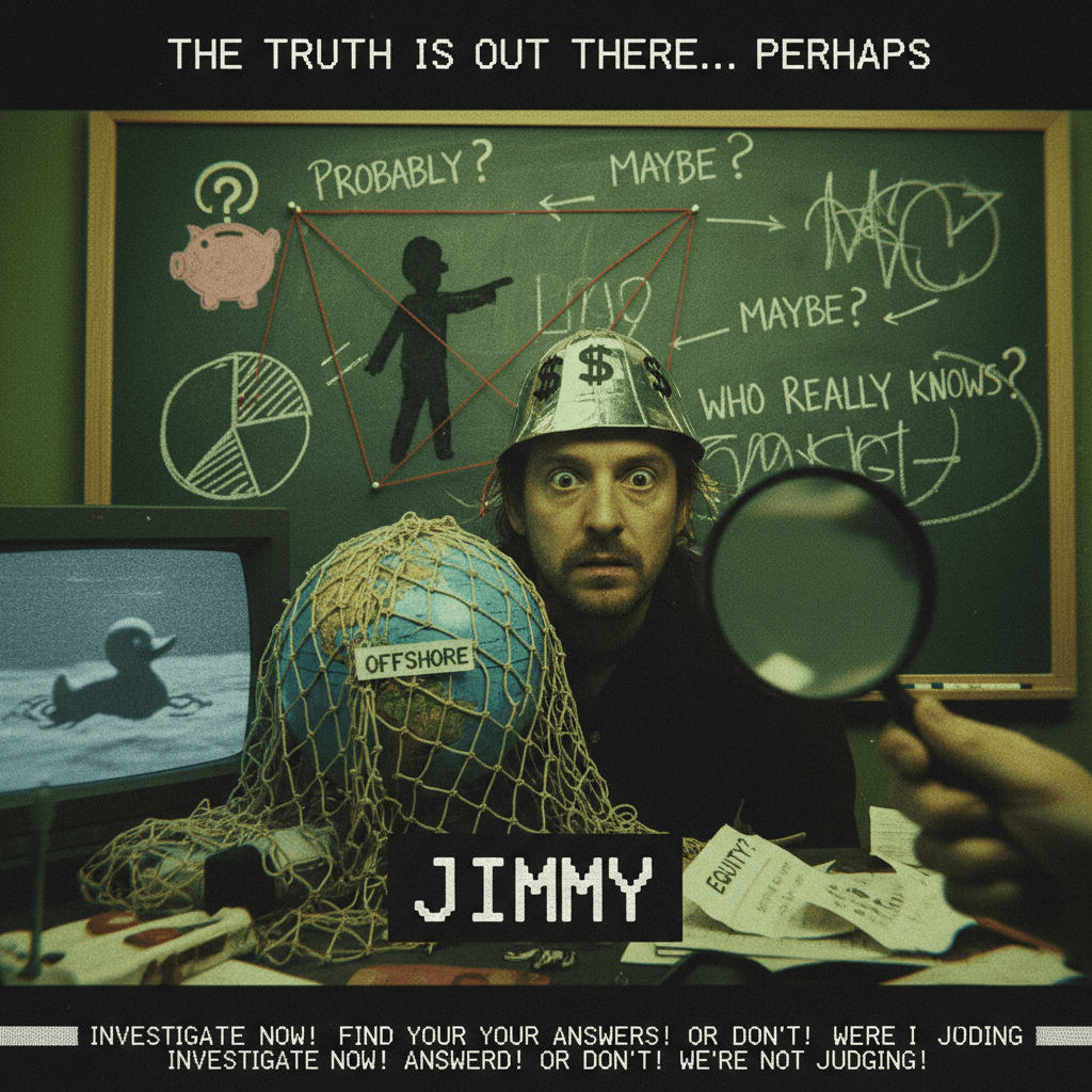 Jimmy's got that equity, probably, maybe, who really knows