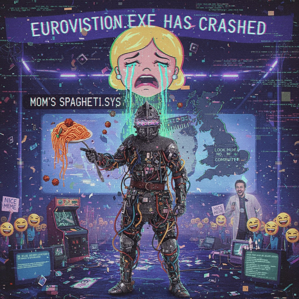 UK sends glitchy synth lord to Eurovision, mom's spaghetti