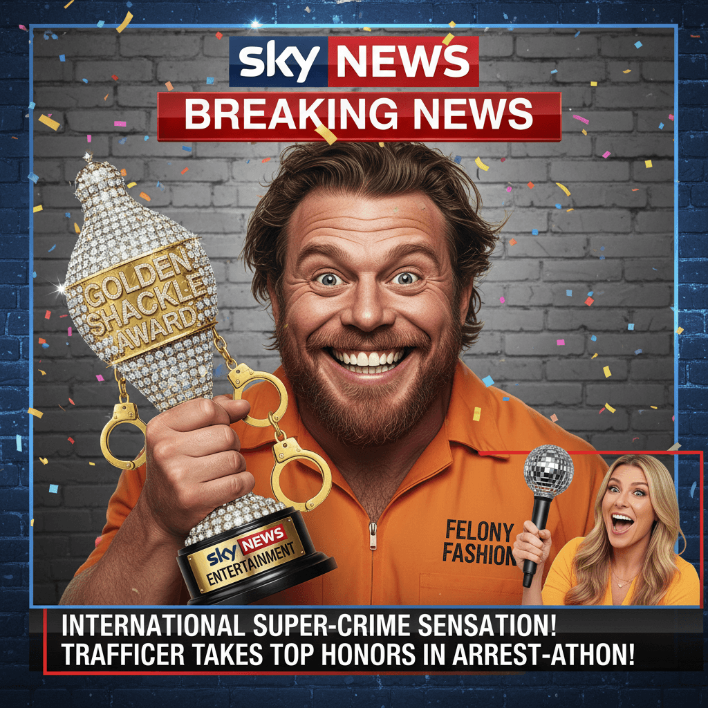 Major drug trafficker arrested; Sky News treats it like peak entertainment