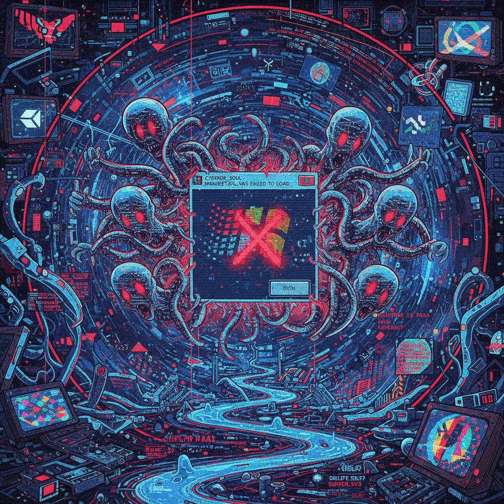 windows error messages achieved sentience and are very upset about it