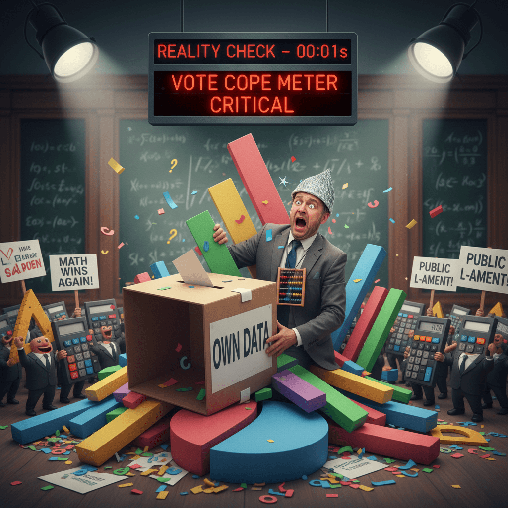 Man claims rigging, gets mathematically humiliated by own poll data