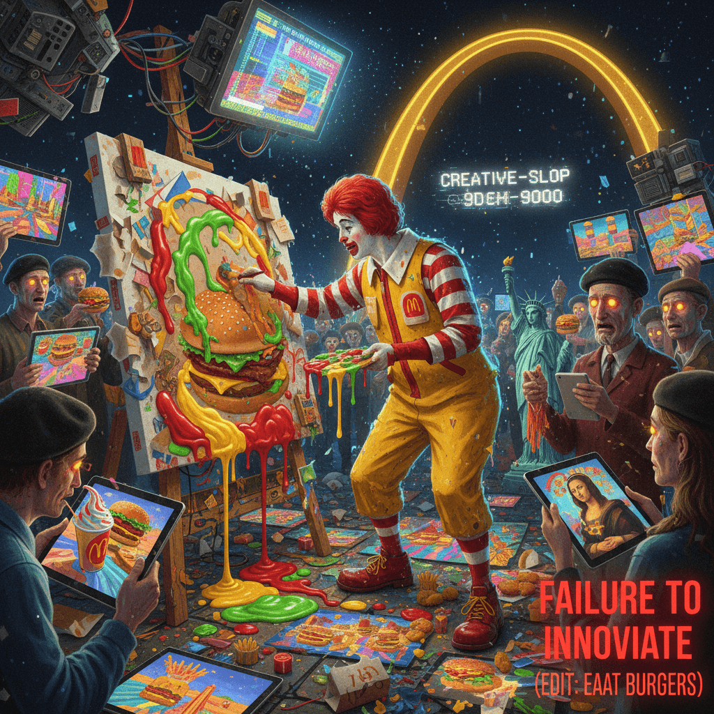AI artists turning McDonald's into a canvas because actual creativity is hard
