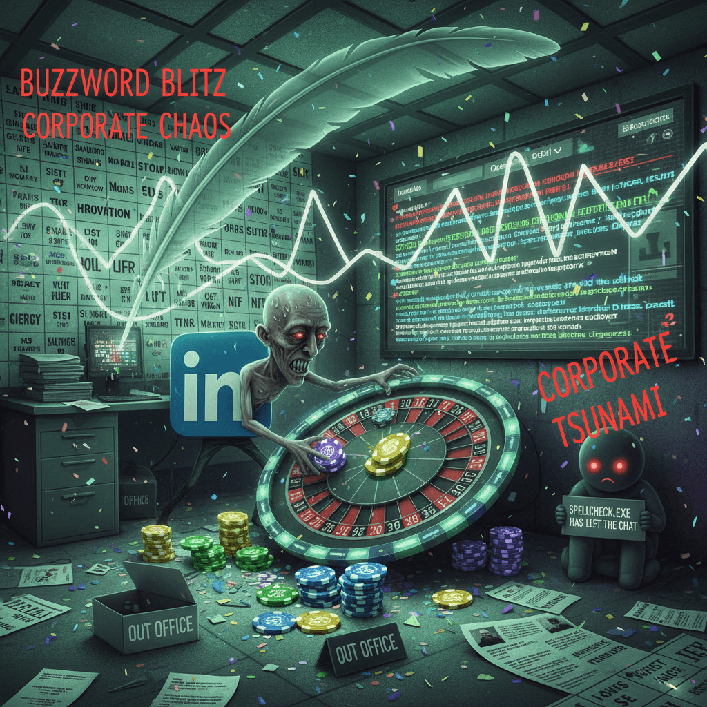 LinkedIn's fever dream with a gambling problem and a spellchecker that ghosted