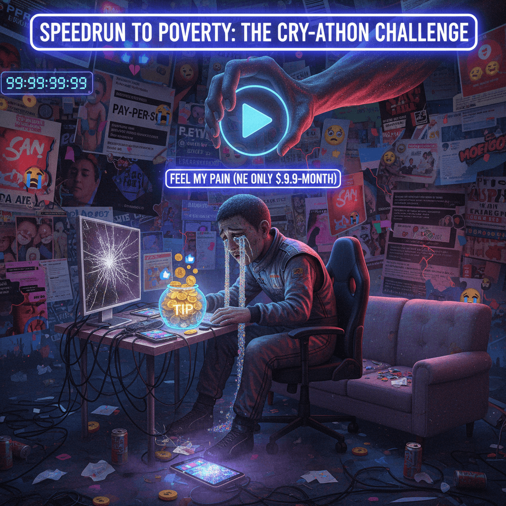 Emotional labor monetized: the saddest speedrun ever