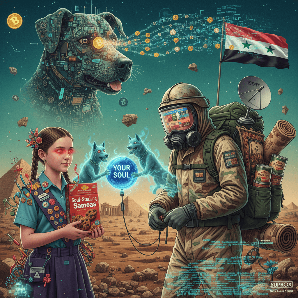 girl scout casually threatens your soul, man stays dressed for syrian emergency