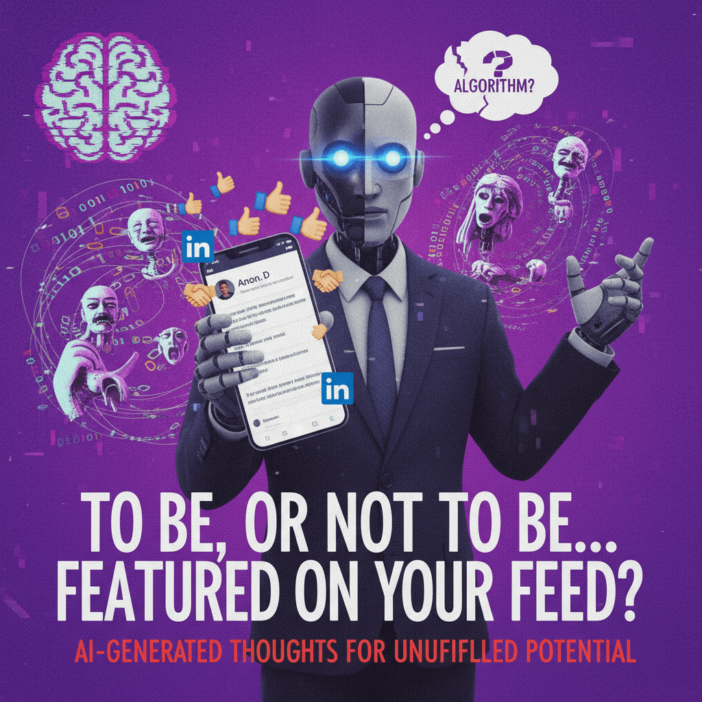 Existential dread mixed with LinkedIn energy and questionable meme format